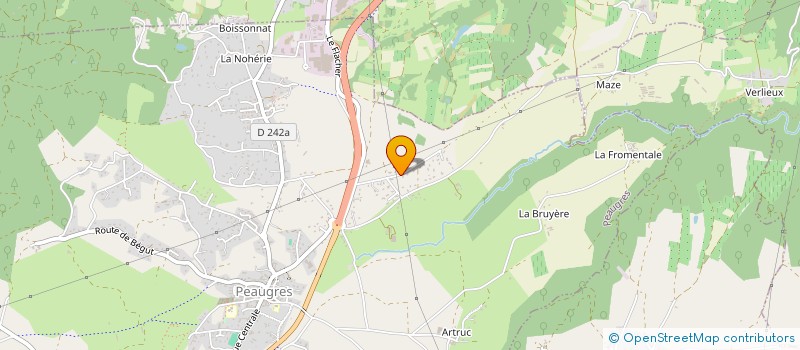 localisation de l'entreprise SCI GO.IM à PEAUGRES