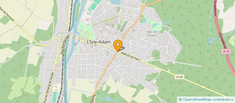 localisation de l'entreprise SCI GO PLUS à L'ISLE-ADAM