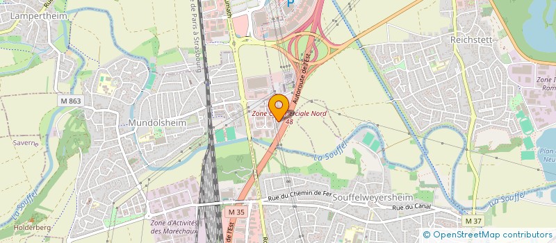 localisation de l'entreprise SCI GO.RI  MUNDOLSHEIM