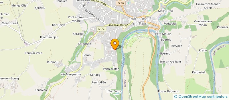 localisation de l'entreprise SCI GOAEC à CHATEAUNEUF-DU-FAOU