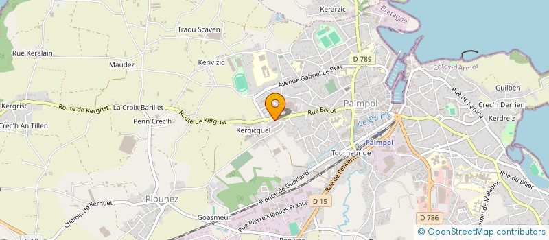 localisation de l'entreprise SCI GOASGUEGAN  PAIMPOL