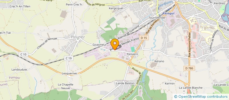 localisation de l'entreprise SCI GOASMEUR GUERLAND  PAIMPOL