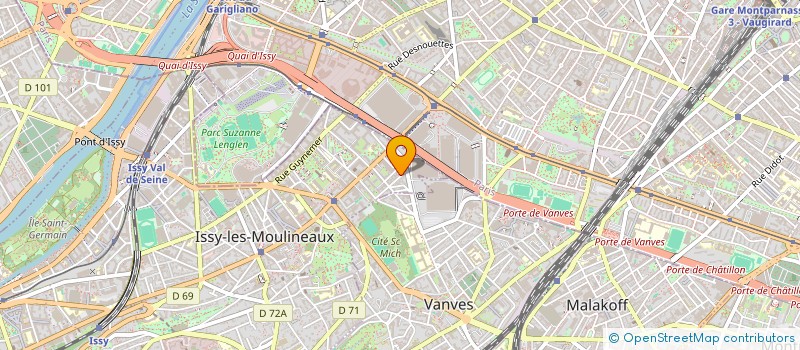 localisation de l'entreprise SCI GOBELINS COYPEL 25 à ISSY-LES-MOULINEAUX