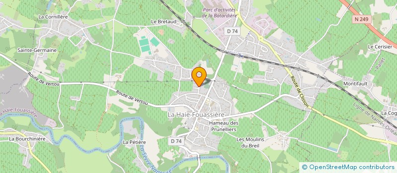 localisation de l'entreprise SCI GOBIN  LA HAIE-FOUASSIERE