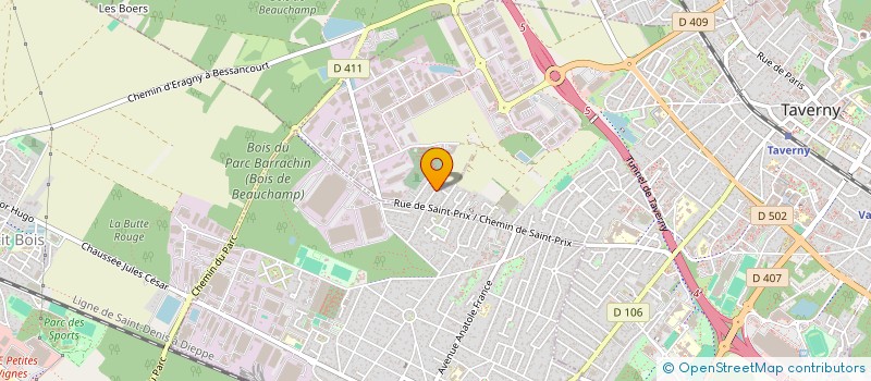 localisation de l'entreprise SCI GOBMONG  TAVERNY