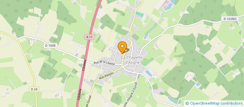 localisation de l'entreprise SCI GOBRINA  LA CHAPELLE-D'ALIGNE