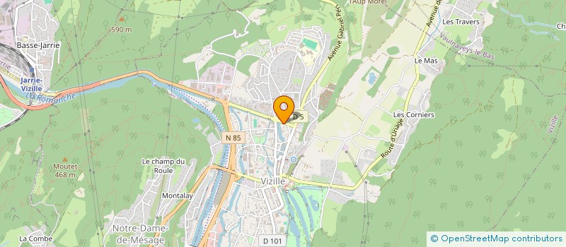 localisation de l'entreprise SCI GOC  VIZILLE