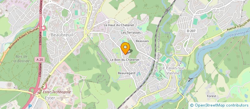 localisation de l'entreprise SCI GOCHOUETTE  LE PALAIS-SUR-VIENNE