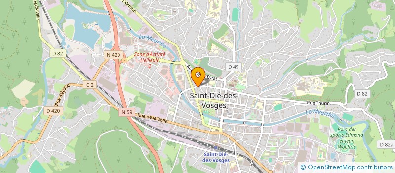 localisation de l'entreprise SCI GOD à SAINT-DIE-DES-VOSGES