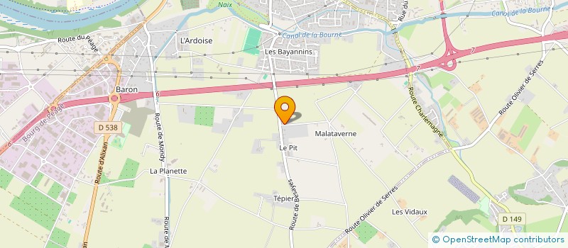 localisation de l'entreprise SCI GODAMBOURG  BOURG-DE-PEAGE