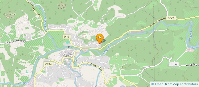 localisation de l'entreprise SCI GODARD  CARCES