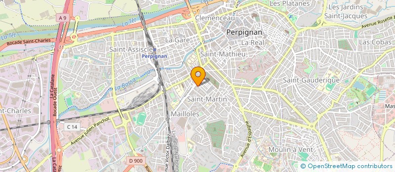localisation de l'entreprise SCI GODART-LEVEQUE DEJEAN  PERPIGNAN