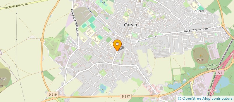 localisation de l'entreprise SCI GODART VALLET  CARVIN