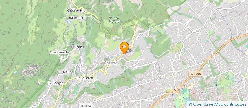 localisation de l'entreprise SCI GODDE  CORENC
