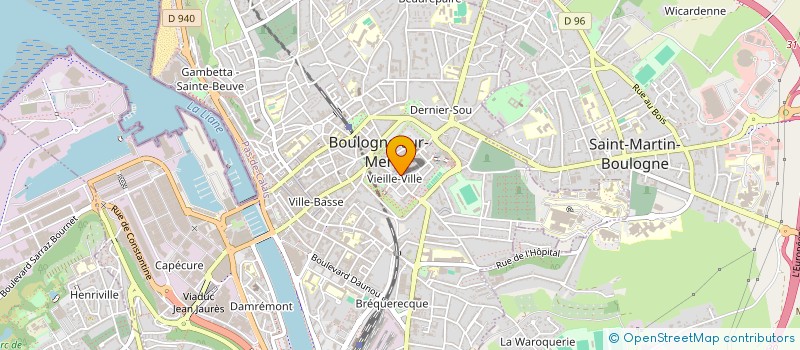 localisation de l'entreprise SCI GODEFROY DE BOUILLON à BOULOGNE-SUR-MER