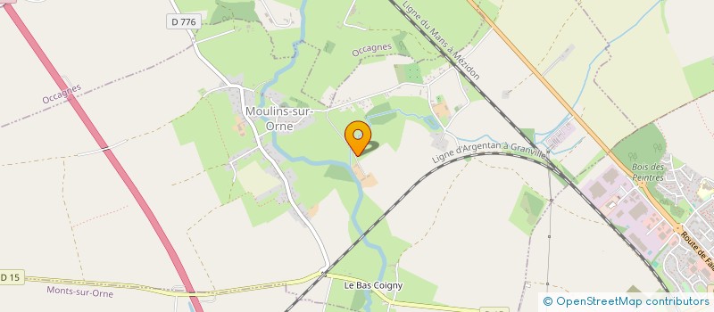 localisation de l'entreprise SCI GODET à MOULINS-SUR-ORNE