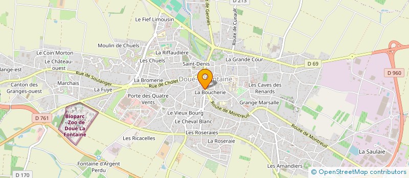 localisation de l'entreprise SCI GODET POIREAU  DOUE-EN-ANJOU