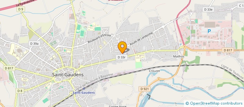 localisation de l'entreprise SCI GODFRIN IMMOBILIER  SAINT-GAUDENS