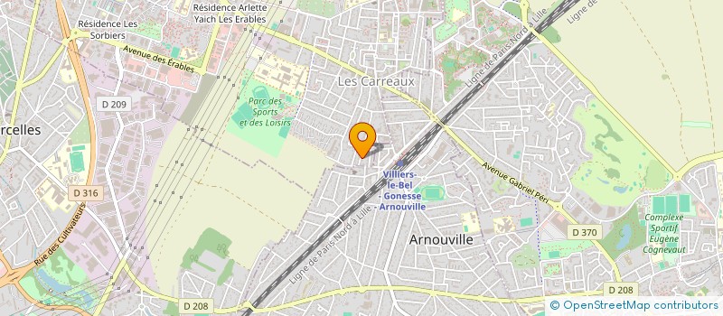 localisation de l'entreprise SCI GODFROID  VILLIERS-LE-BEL