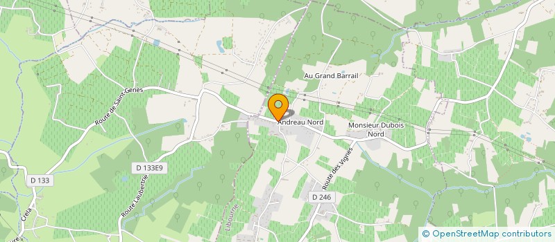 localisation de l'entreprise SCI GODINEAU  SAINT-GENES-DE-FRONSAC