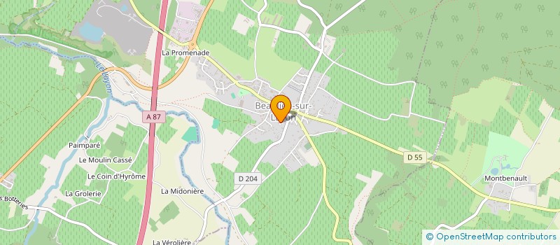 localisation de l'entreprise SCI GODINEAU  BEAULIEU-SUR-LAYON