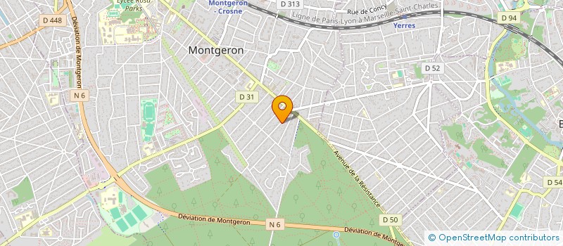 localisation de l'entreprise SCI GODOR à MONTGERON