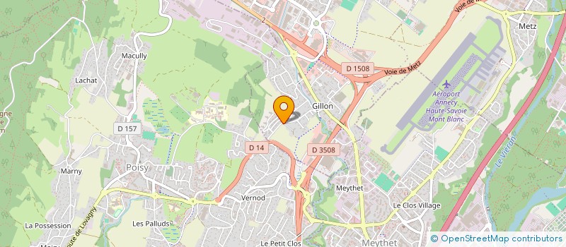 localisation de l'entreprise SCI GOELETTE  EPAGNY METZ-TESSY