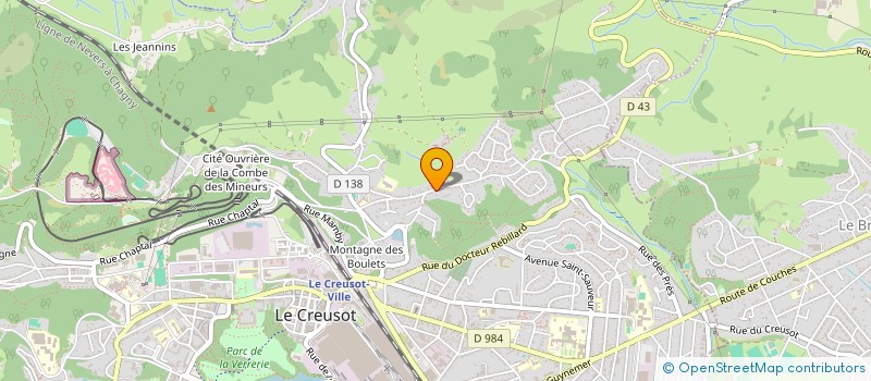 localisation de l'entreprise SCI GOESIN VERNUSSE IMMOBILIERS  LE CREUSOT