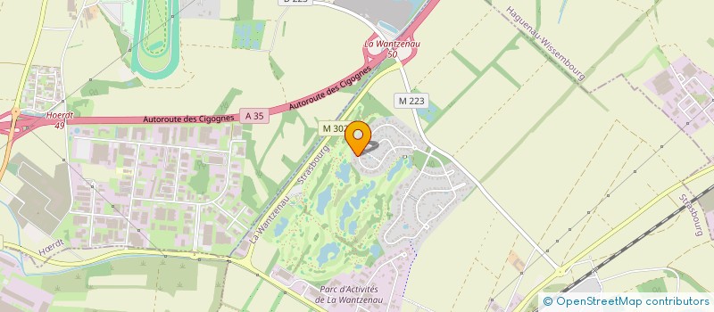 localisation de l'entreprise SCI GOETZ  LA WANTZENAU