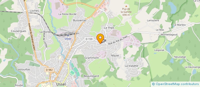 localisation de l'entreprise SCI GOICHOT MARTIN à USSEL