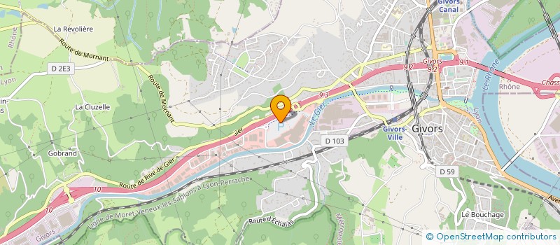 localisation de l'entreprise SCI GOIFFON  GIVORS