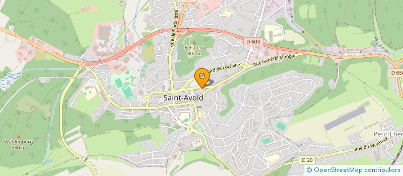 localisation de l'entreprise SCI GOLAVANE  SAINT-AVOLD