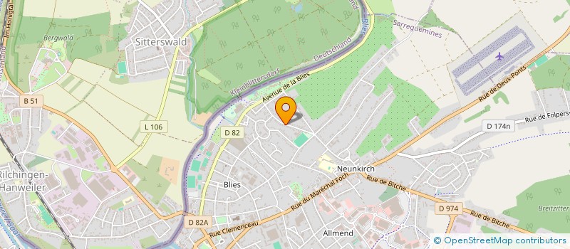 localisation de l'entreprise SCI GOLD à SARREGUEMINES