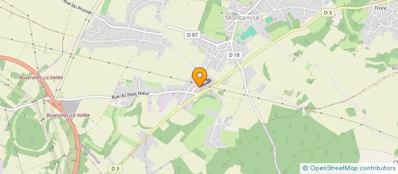 localisation de l'entreprise SCI GOLD D ORAC  MONTAMISE