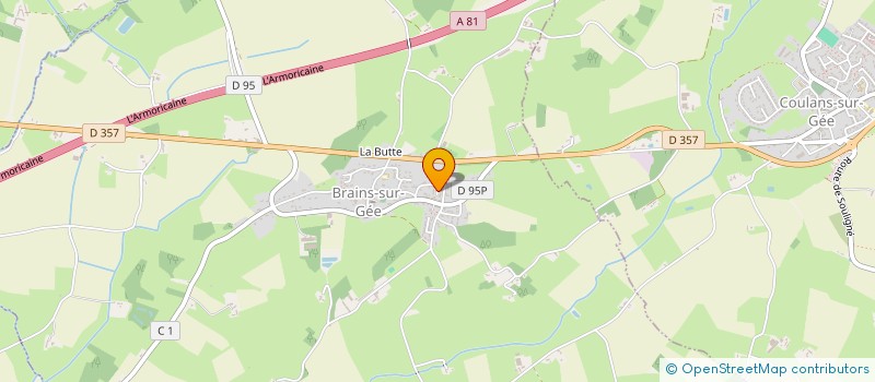 localisation de l'entreprise SCI GOLDEN  BRAINS-SUR-GEE