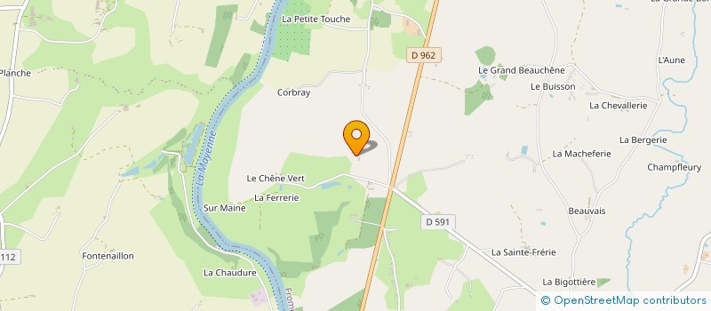 localisation de l'entreprise SCI GOLDEN  FROMENTIERES