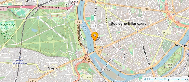 localisation de l'entreprise SCI GOLDEN ROSES à BOULOGNE-BILLANCOURT