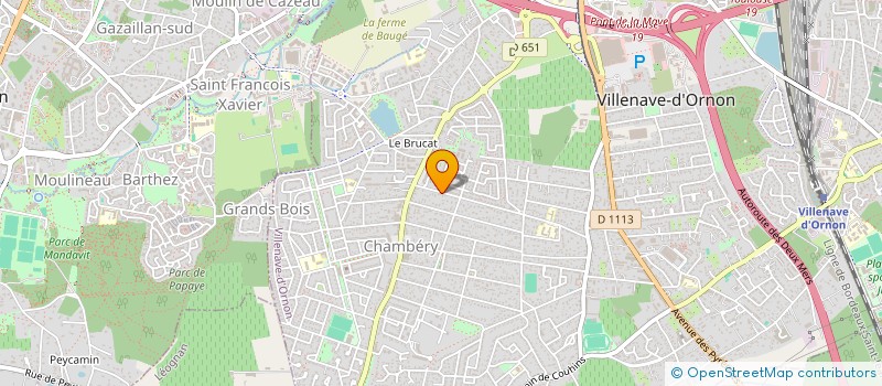 localisation de l'entreprise SCI GOLDEN VENGA  VILLENAVE-D'ORNON