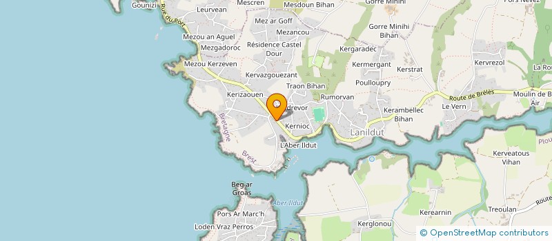 localisation de l'entreprise SCI GOLDENEYES  LANILDUT