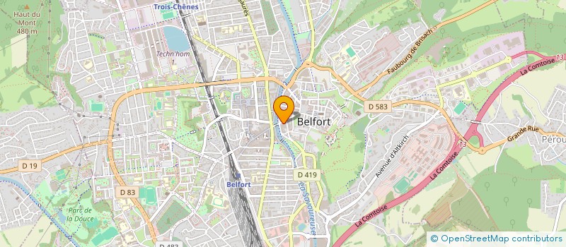 localisation de l'entreprise SCI GOLDER  BELFORT