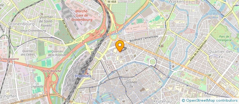 localisation de l'entreprise SCI GOLDFINGER  STRASBOURG