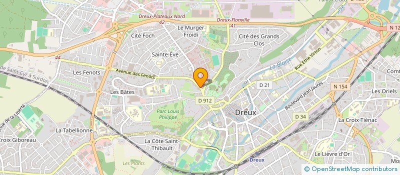 localisation de l'entreprise SCI GOLDLEAF à DREUX