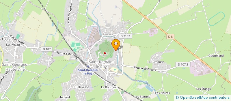 localisation de l'entreprise SCI GOLFE DE SAINT-TROPEZ  SAINT-ROMAIN-LE-PUY