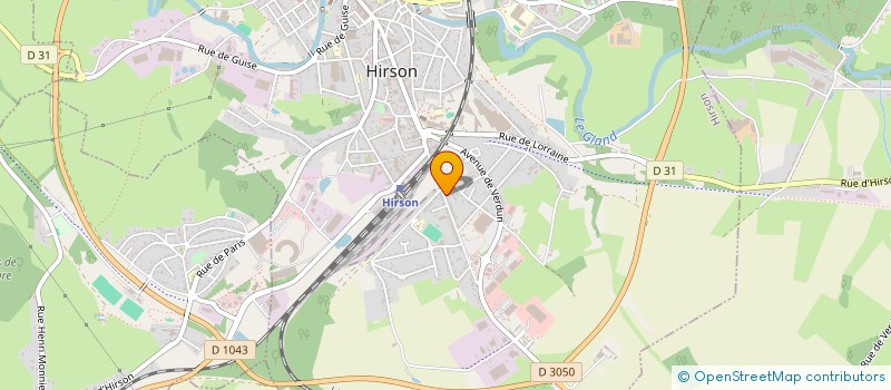 localisation de l'entreprise SCI GOLFIC  HIRSON