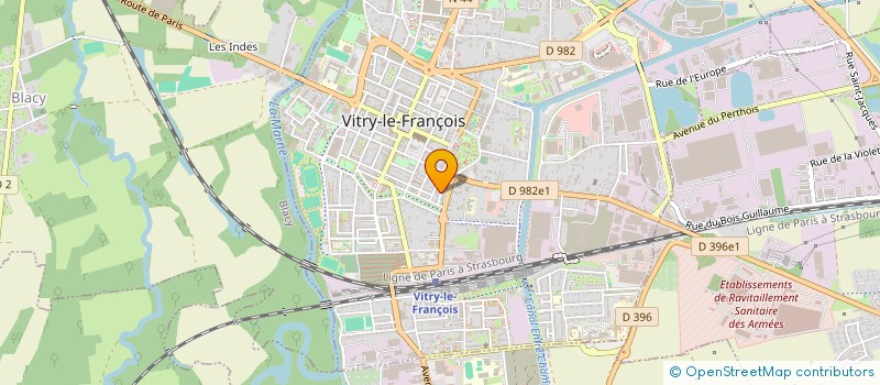 localisation de l'entreprise SCI GOLFINE à VITRY-LE-FRANCOIS