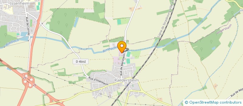 localisation de l'entreprise SCI GOLIA  RAEDERSHEIM