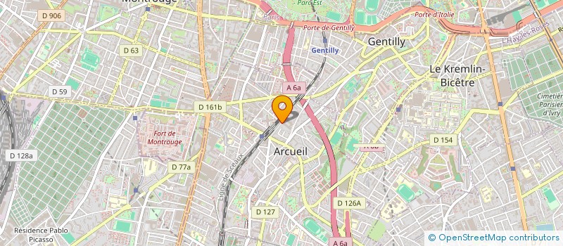 localisation de l'entreprise SCI GOLIATH  ARCUEIL