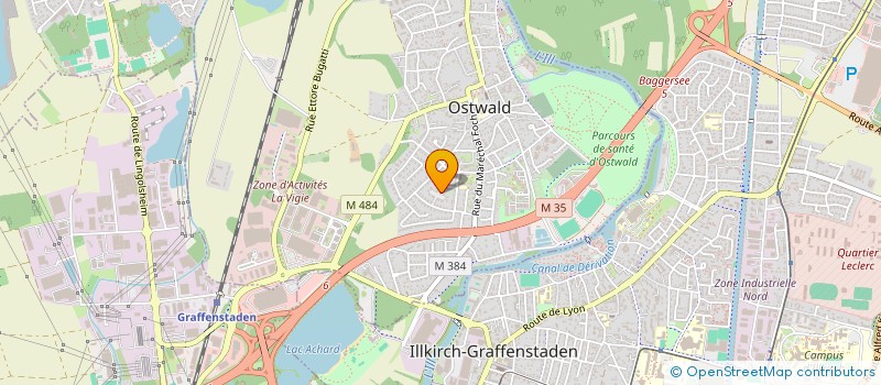 localisation de l'entreprise SCI GOLIATH  OSTWALD