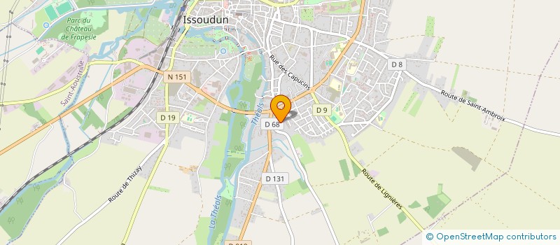 localisation de l'entreprise SCI GOLIATH à ISSOUDUN