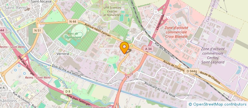 localisation de l'entreprise SCI GOM REIMS  REIMS